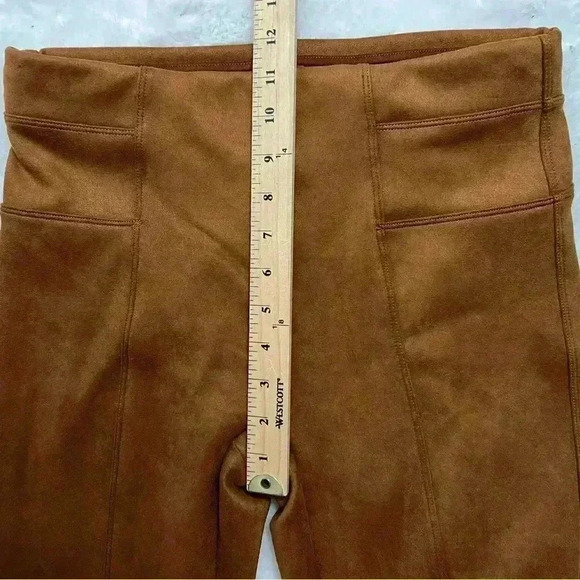 Spanx Faux Suede Leggings Pull On Pant Small Rich Caramel Neutral Blogger Fav - Picture 10 of 12